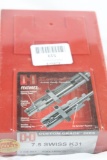 One Hornady 2 FL die set for 7.5 Swiss. New in sealed wrapper.