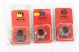 Three Ruger rings. New in packages.