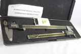 Two metal electronic digital calipers. New in case.