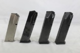 Four 9mm double stack magazines. One for Beretta 92 and three for S&W 5900. Like new.