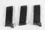 Three Ruger 7 round LC9, 9mm magazines. Like new.