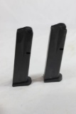 Two S&W 15 round 9mm magazines. Like new.