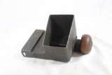 One heavy metal rifle magazine loader. For large magazines. Used in good condition.