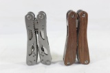 Two multi-function knife tool. zone with wood handles and one SS. Like new.