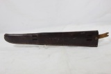 One leather USM3 knife scabbard. Used in fair condition.