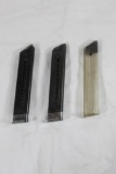 Two Ruger pre Mark 1 22 LR and one clear plastic RamLine. Used in good condition