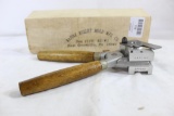 One bullet mold for H Base. Wood handle. Like new in box.