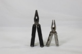 One Mountain Quest folding utility tool and one small Leatherman multi- tool.