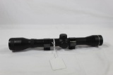 One Tasco single power rifle scope with rings. Like new condition.