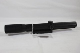 One Bushnell 3-8 x 22 rifle scope with rail mount. Like new condition.