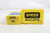 One Speer box of 38 cal 148 gr LWC, count 100 and one Speer box of 38 cal 140 gr JHP, count 65.