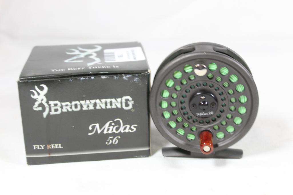 browning midas fly reel One Browning Midas 5-6 fly reel with SA WF/6/F