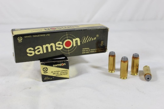 Two boxes of Samson 50 Action Express 300 gr JHP. New, count 40.