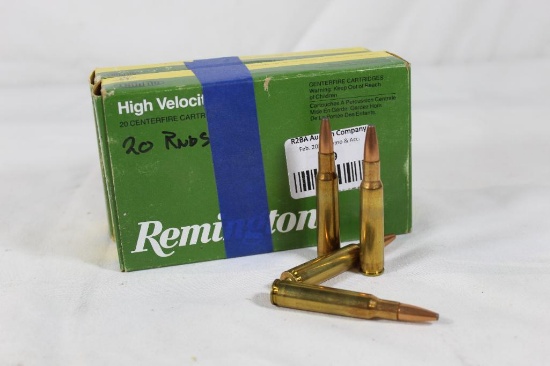 Two boxes of Remington 7mm Mauser. One 140 gr PSP, count 20 and one 175 gr PSP, count 19.