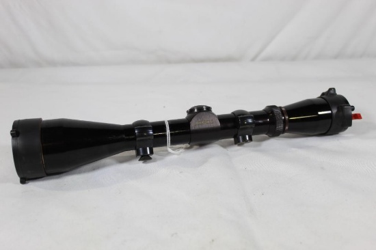 One Leupold -VX II 3-9 x 40 rifle scope with Leupold rings and Butler Creek flip=up scope covers.