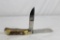 Large Moore maker trapper with 3.75 inch blades. Model 6206LL. Main blade has liner lock. Stage