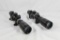 Two BSA 1-6 x 24 BDC rifle scopes with rail mount rings. Like new.