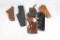 Bag of miscellaneous leather holsters.