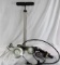 Two small lamps, both are clamp on and one hand bicycle pump. Used.
