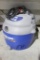 One plastic 16 gal Shop-Vac, like new with hoses and attachments.