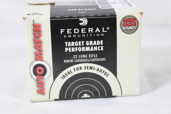 One brick 325 rounds of Federal Automatch .22 lr