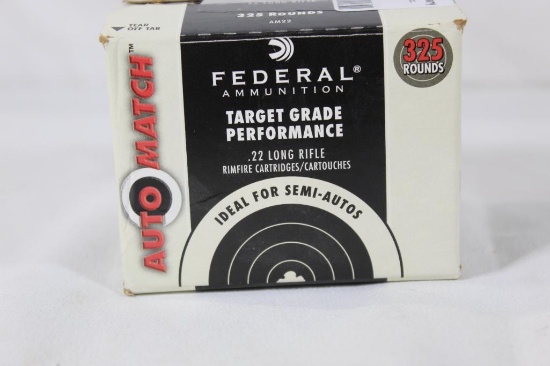 One brick 325 rounds of Federal Automatch .22 lr