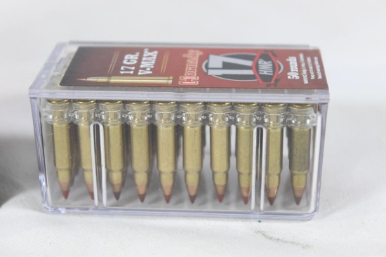One brick 500 rounds of Hornady .17 HMR with 17 GR. V-Max.