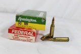 One box 20 rnd Federal .243 Winchester 100 GR. One box 20 rnd Remington .243 WIN 100 gn.