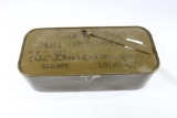 One Russian metal battle can. &.62 x 39. New. With can opener.