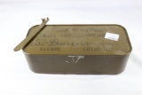 One Russian metal battle can. 7.62 x 39. New. With can opener.