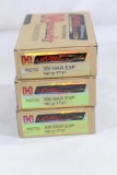 Three boxes of Hornady Lever 308 Marlin Exp. 160 gr FTX. New, count 60.