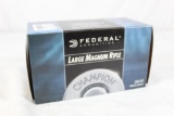 One box of Federal large magnum rifle primers. New, count 1,000.