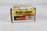 One partial box of Tradition revolver lead round balls, 44 cal. Approx count 80.