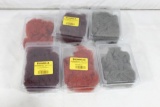 Six packages of Brownells colored wool abrasive. New in packages.