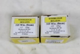 Two boxes of Woodleigh 325 cal 200 gr Weldcore PP SN. Count 100.