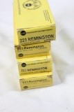 Four boxes of UMC 223 Rem 55 gr FMJ. New, count 80.