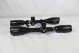 Two BSA 4-16 x 44SP rifle scope, posts and crosshairs with Rail mount rings. Missing one rail screw.