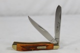 Schrade Old Timer trapper with 3 inch blades 100th year Boy Scout Commemorative NIB.