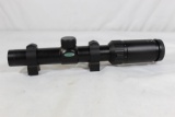 One Weaver Kaspa Series 1-4 x 24 rifle scope, 4-Plex with rail mount rings. Like new in box.