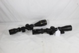 Two Nikko Stirling rifle scopes. One Diamond 3-12 x 42 4-Plex and one GameKing Side LRX 3.5-10 x 44
