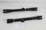 Two older Weaver rifle scopes. One K4-C3 and one Marksman 3-9 x 32. Both fine crosshairs. Used in