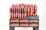 One large multi level screwdriver and bit set. In very good condition. Complete.