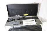 Sports Afield 20-60x75 spotting scope in aluminum case with tripod, carrying case and paper work.