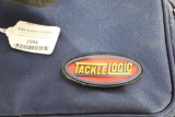 Tackle Logic soft sided tackle box with four empty plastic trays. Appears as new.