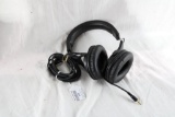 One set of plug in ear audio muffs. Used.