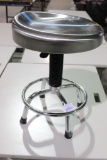 One SS metal formed seat stool. Used in good condition.