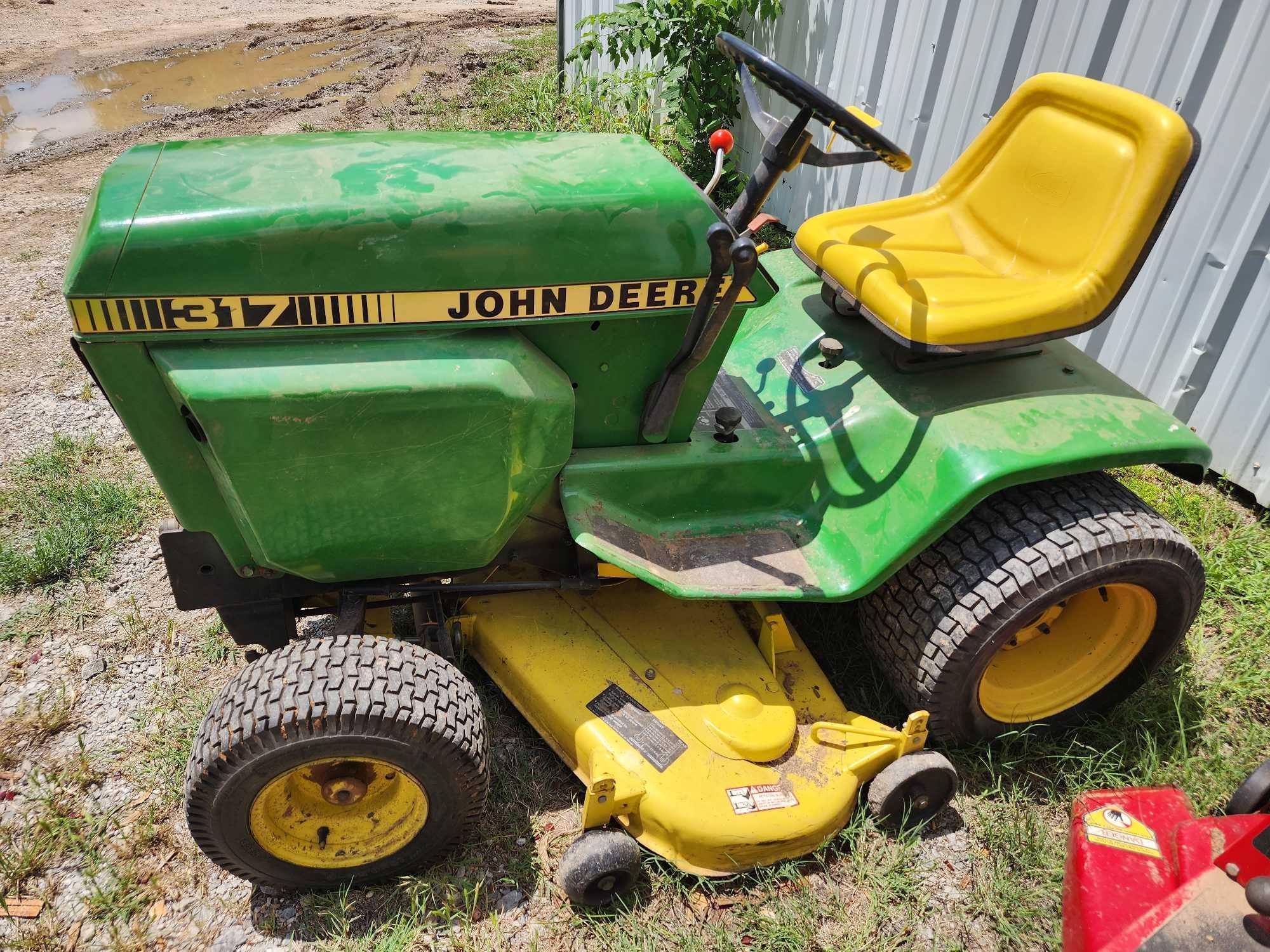 John Deere 318 Restoration John Deere 317 Mower Deck Repair Near