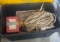 Rope, antlers saws, drill battery and other items