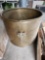 Large brass pot with stirrer