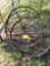 Lot of three iron wagon wheels